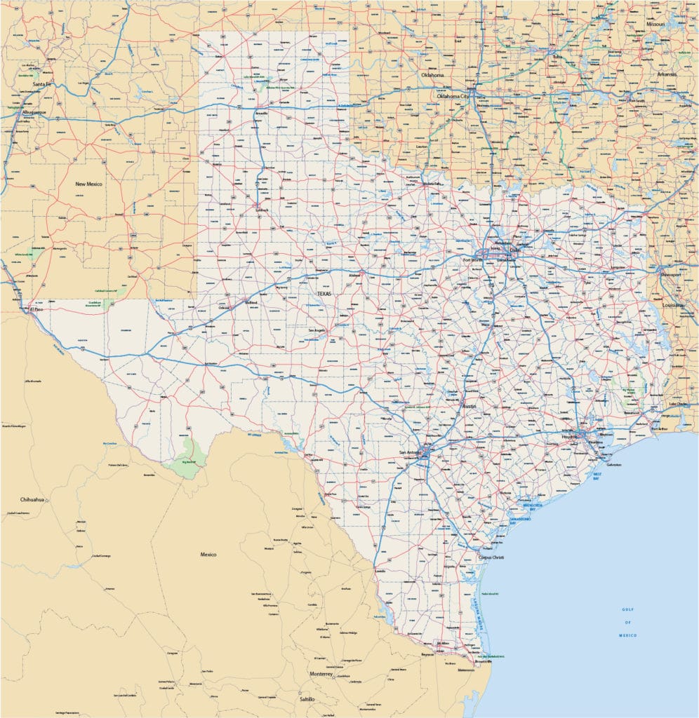Texas Joinable Map | Digital Vector | Creative Force
