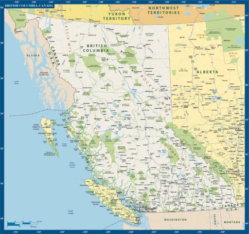 Alberta Province Map | Digital |Creative Force