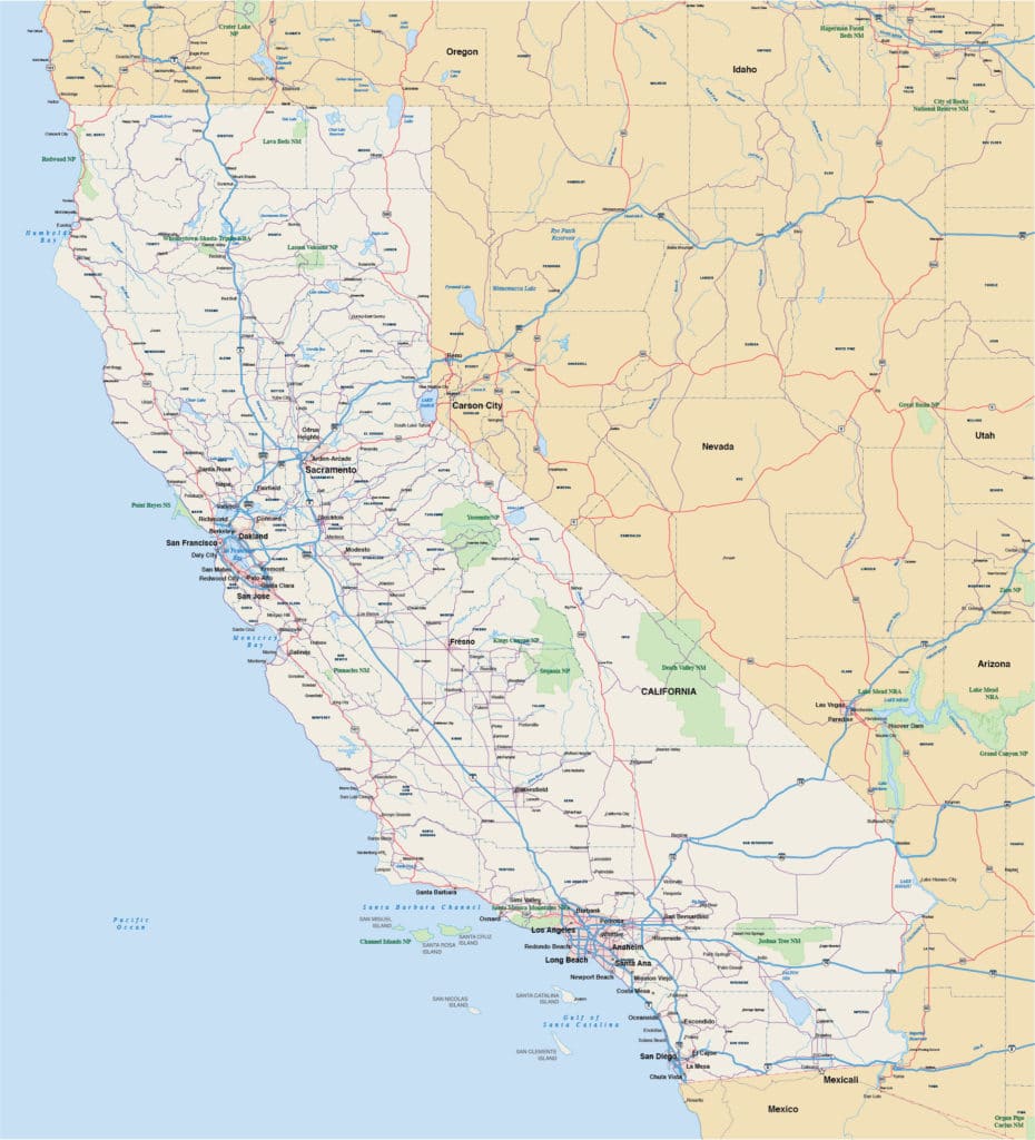 California Map | Digital Vector | Creative Force