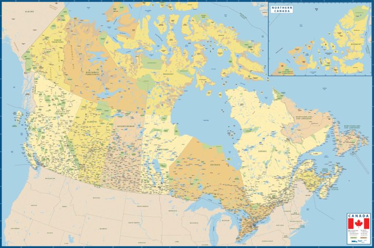 Canada Counties & Districts Map| Digital | Creative Force