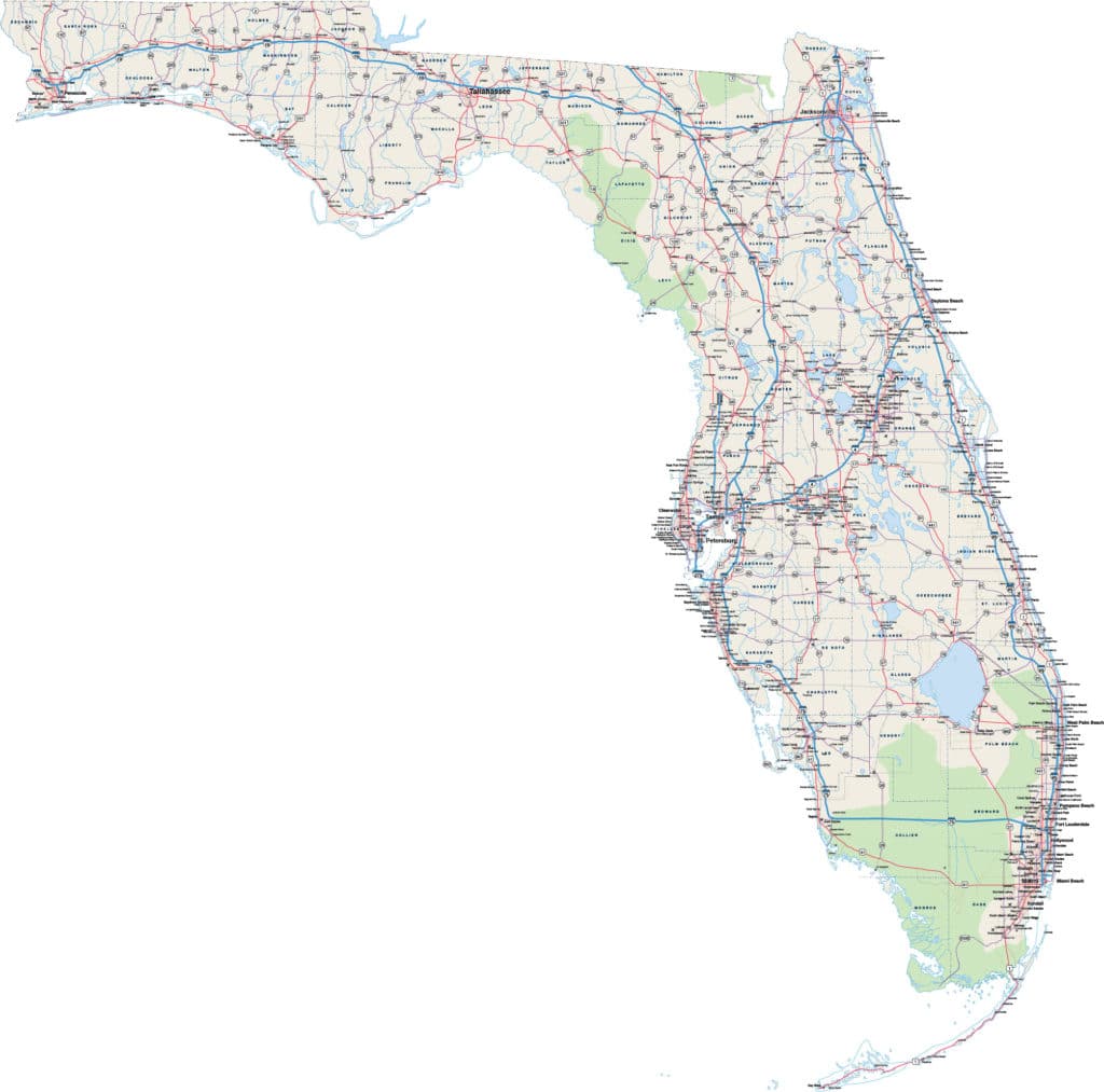 Florida Map | Digital Vector | Creative Force