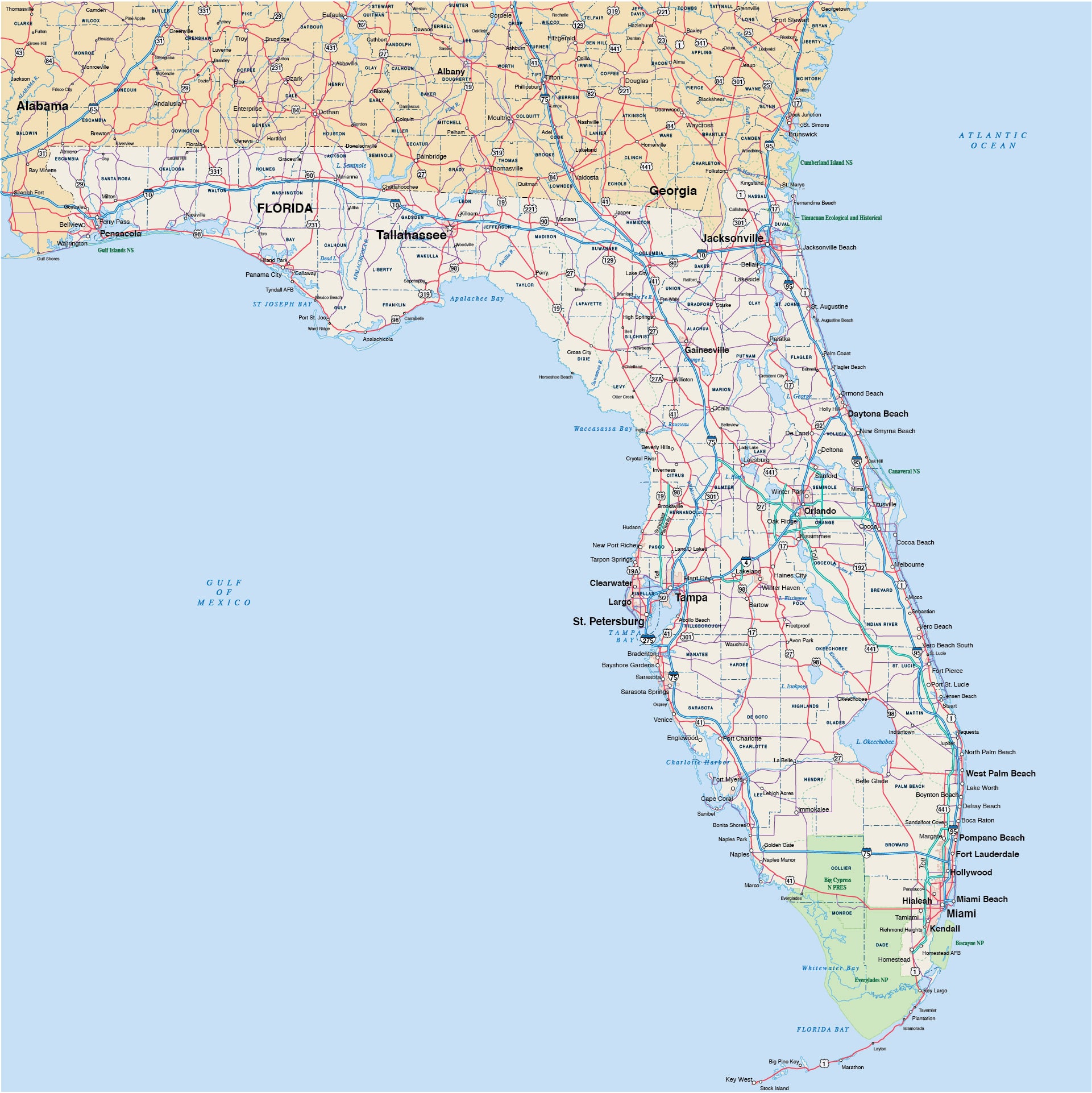 Florida Map | Digital Vector | Creative Force