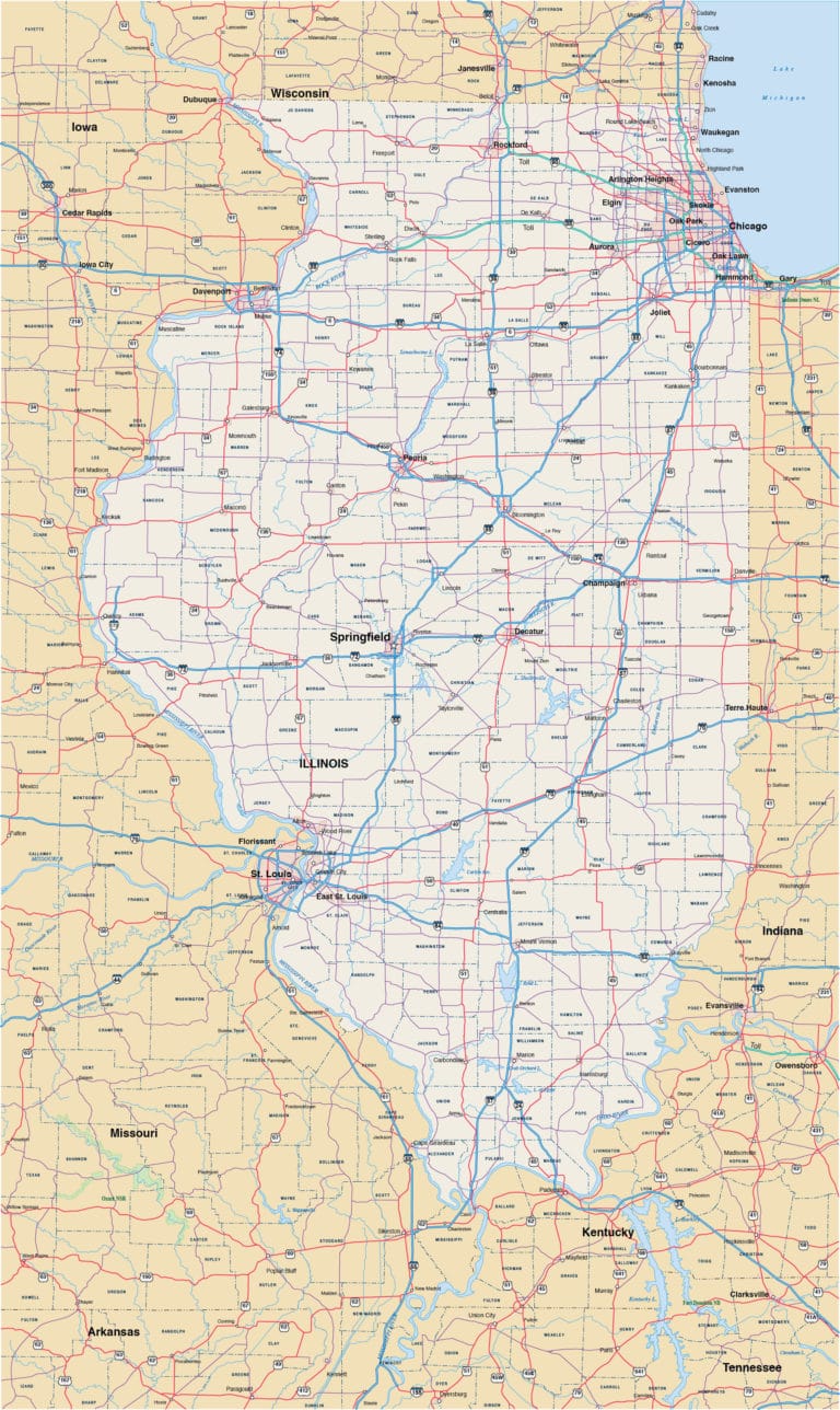 Peoria Metro Map | Digital Vector | Creative Force