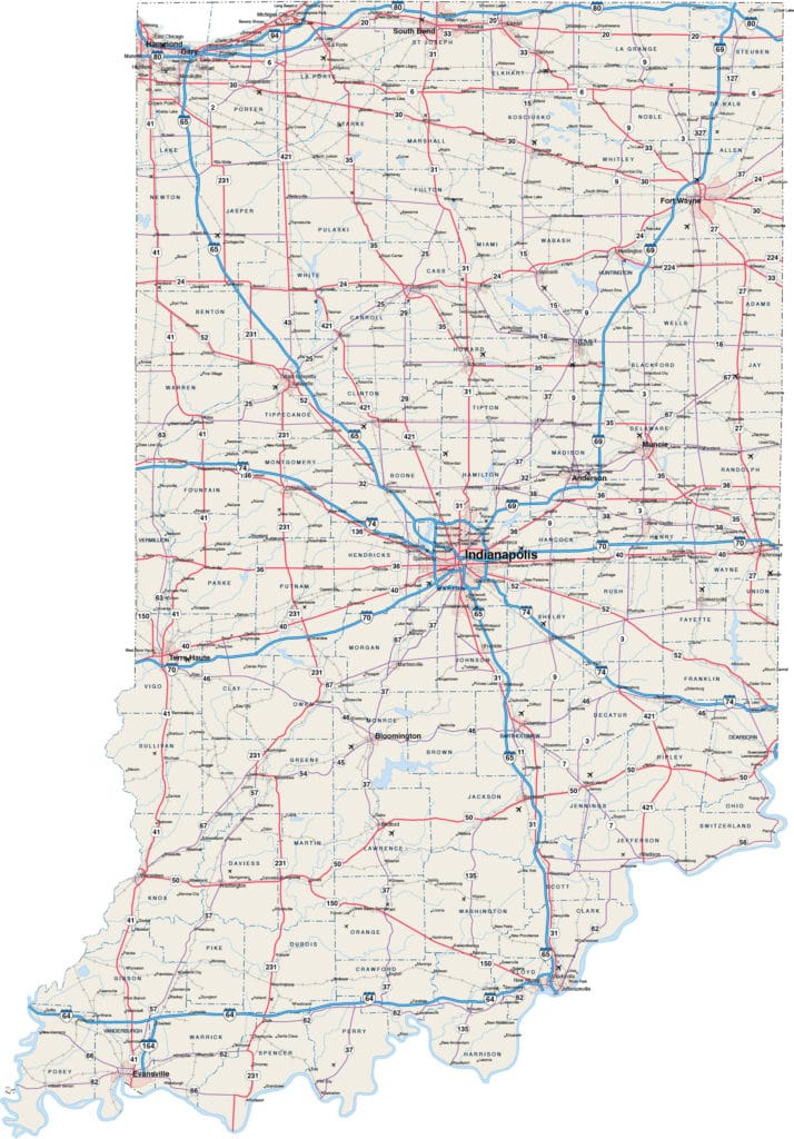 Indianapolis Metro Map 