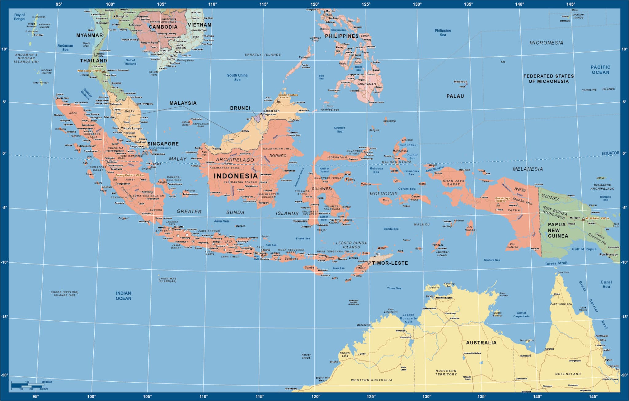 Indonesia Map | Digital Vector | Creative Force