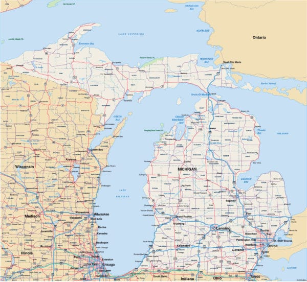 Detroit Metro Map | Digital Vector | Creative Force