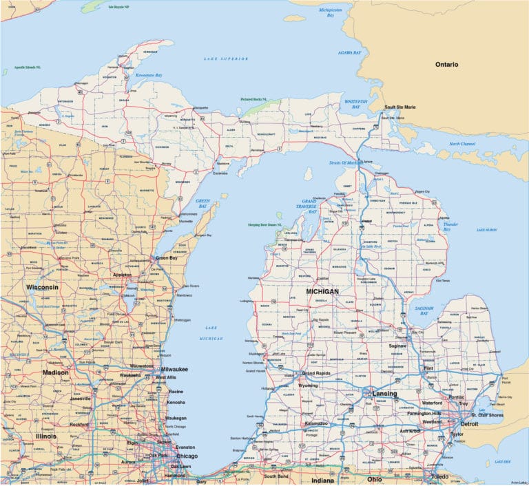 Detroit Metro Map | Digital Vector | Creative Force