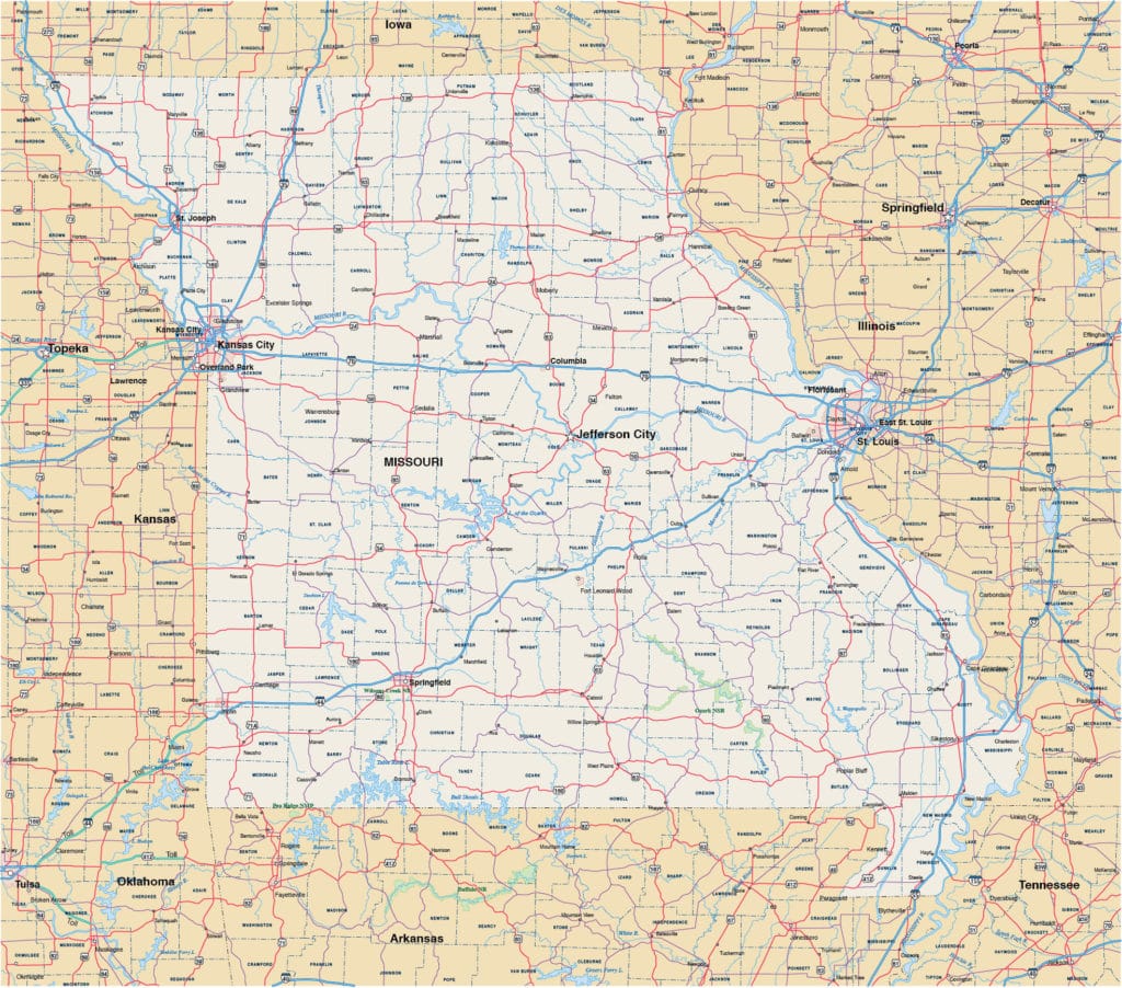 Kansas City Metro Map | Digital Vector | Creative Force