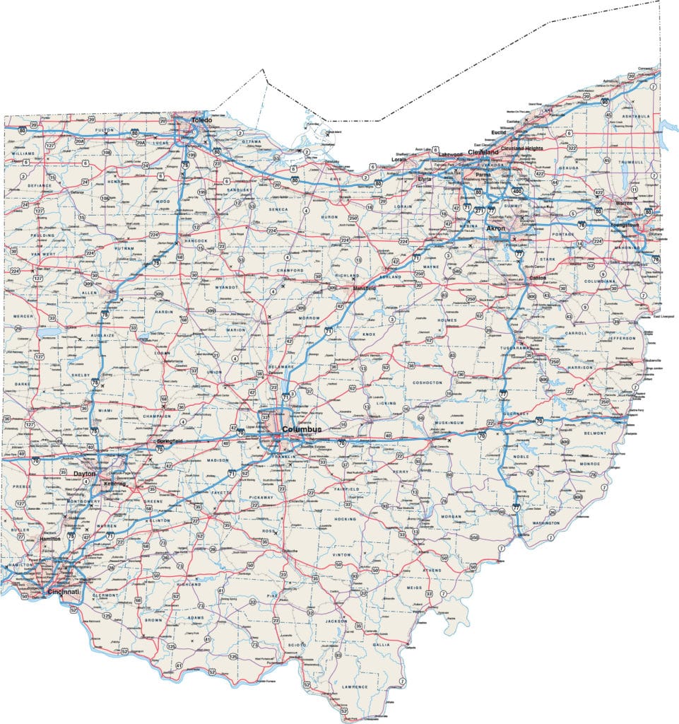 Ohio Joinable Map | Digital Vector | Creative Force