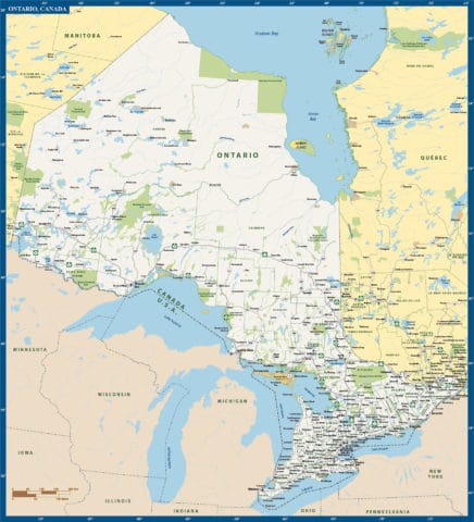 Quebec Province Map | Digital Vector | Creative Force