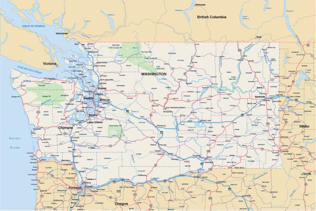 Seattle Downtown Map | Digital Vector | Creative Force