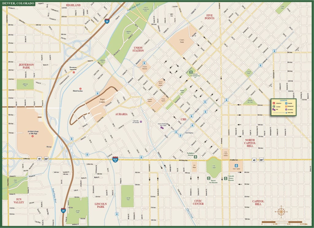 Denver Metro Map | Digital Vector | Creative Force