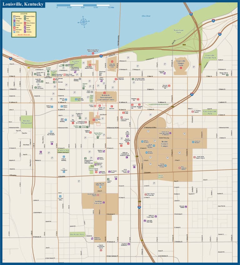 Louisville Downtown Map1 768x848 