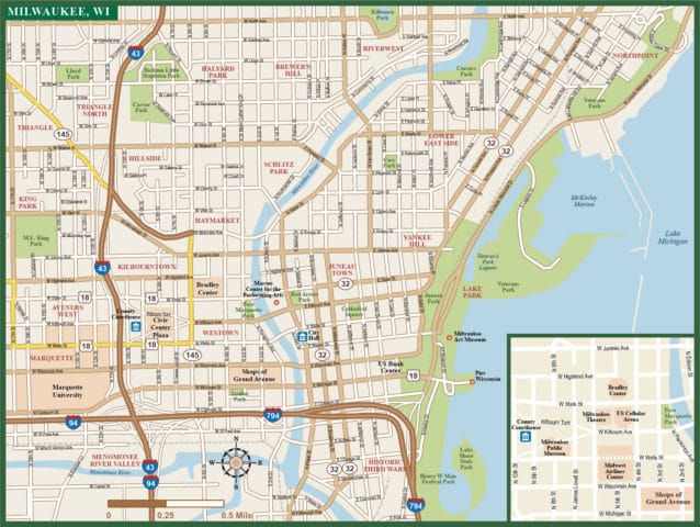 Milwaukee Metro Map | Digital Vector | Creative Force