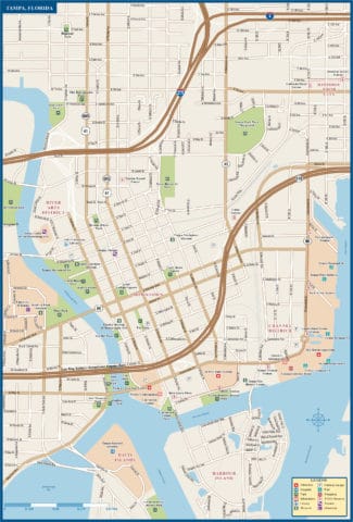 Saint Petersburg Downtown Map 