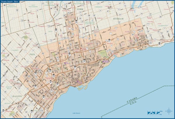 Toronto Greater Metro Map| Digital| Creative Force