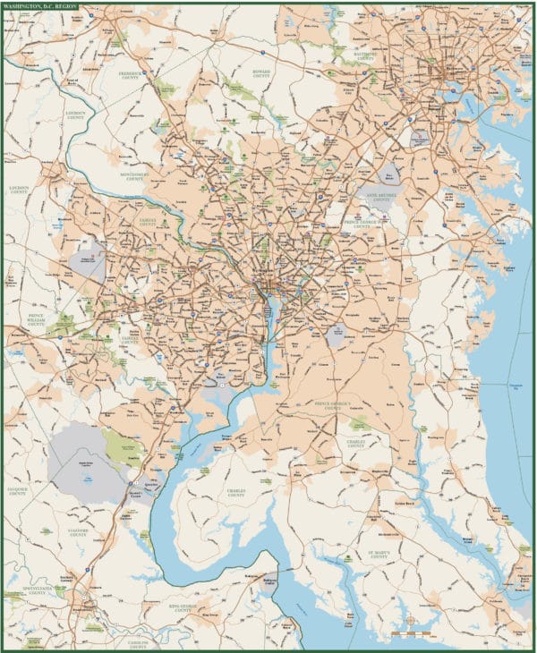 Washington DC Metro Map | Digital Vector | Creative Force