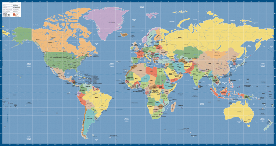 World Map Eur Natural Relief Map | Creative Force