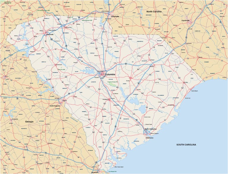 South Carolina Joinable Map | Digital Vector | Creative Force